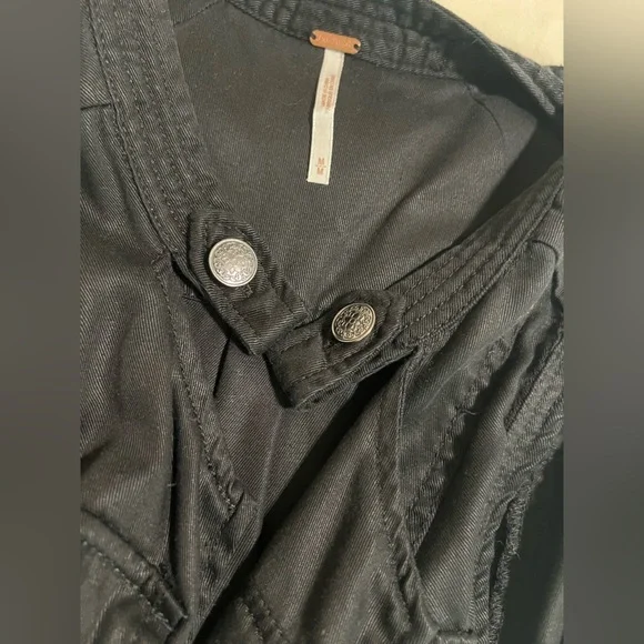 Free people mini black wrap dress size medium - Picture 5 of 5